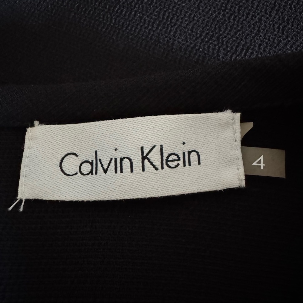 Calvin Klein Black Mesh Detail Dress, 4 - Picture 8 of 12